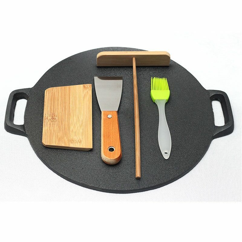 Panvica na palacinky z liatiny – nepriľnavý povrch, viacvrstvové dno, kompatibilný so všetkými sporákmi