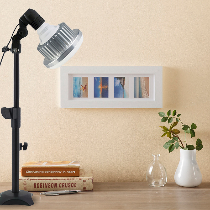 Profesionalus fotografijos apšvietimas maisto transliacijoms, E27 lizdas, 85W, 220V, reguliuojamas ryškumas