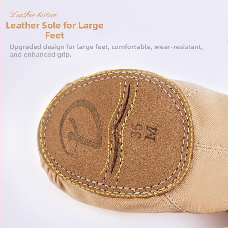 Dječje plesne cipele za djevojčice, mekana potplata, bez vezica, elastični platneni gornji dio, dizajn mačje šape, za balet i moderni ples