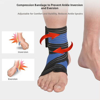 Kotníková ochrana – Strong; materiály: nylon, guma, polyester; vhodné pre všetky športy; chráni členok