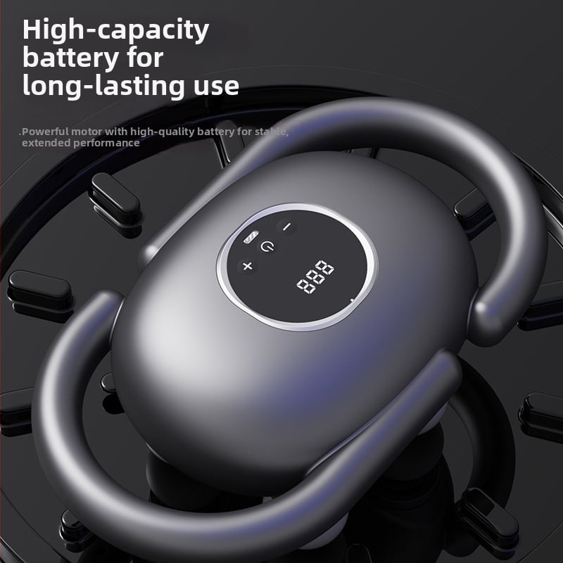 USB punjački masažni pištolj s četiri glave za struk i leđa, duboka visoko frekvencijska vibracija za opuštanje mišića (bez četkica motor • 4 glave • ugrađena baterija 1000–1200 mAh • buka < 36 dB • više od 5 brzina)