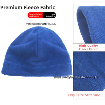 Vonkajšia fleece čiapka pre dospelých, unisex; polyesterová tkanina; vhodná pre vonkajšie použitie a ľadové a snehové športy
