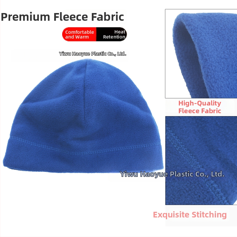 Vonkajšia fleece čiapka pre dospelých, unisex; polyesterová tkanina; vhodná pre vonkajšie použitie a ľadové a snehové športy