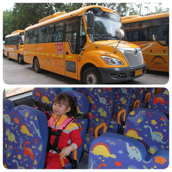 Detská cestovná vesta s doplnkovým bezpečnostným pásom pre auto, autobus a školský autobus; Materiál: zinková zliatina + polyesterové vlákno; Vhodná hmotnosť: 11–32 kg; Hmotnosť: 0,4 kg