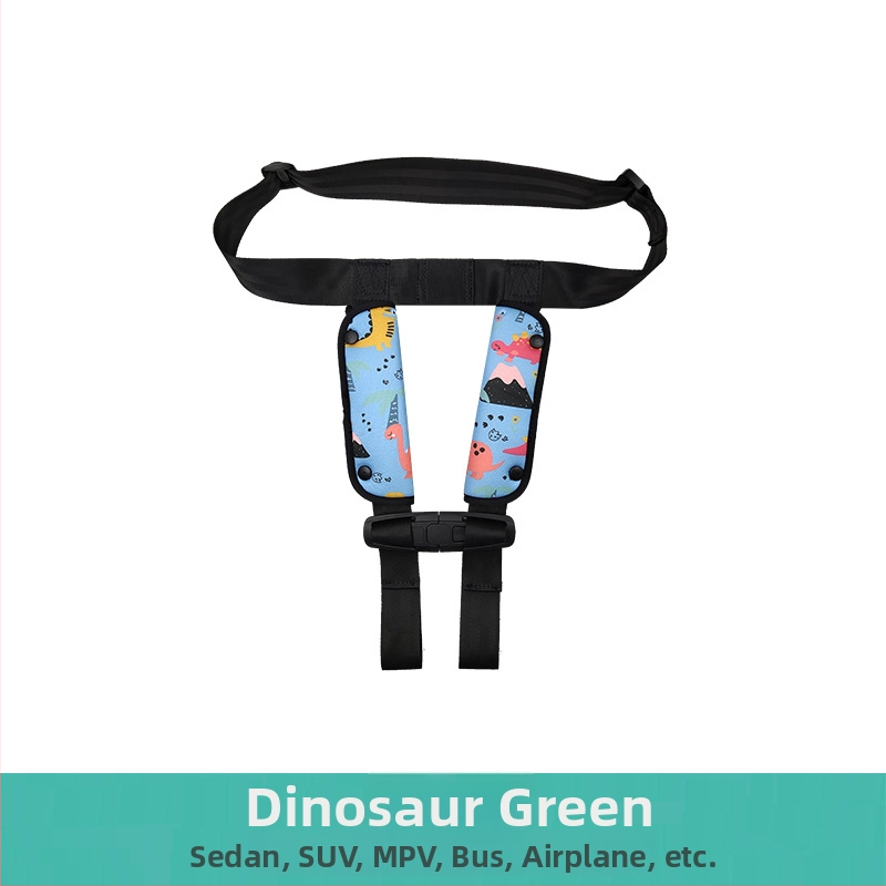 Detská cestovná vesta s doplnkovým bezpečnostným pásom pre auto, autobus a školský autobus; Materiál: zinková zliatina + polyesterové vlákno; Vhodná hmotnosť: 11–32 kg; Hmotnosť: 0,4 kg