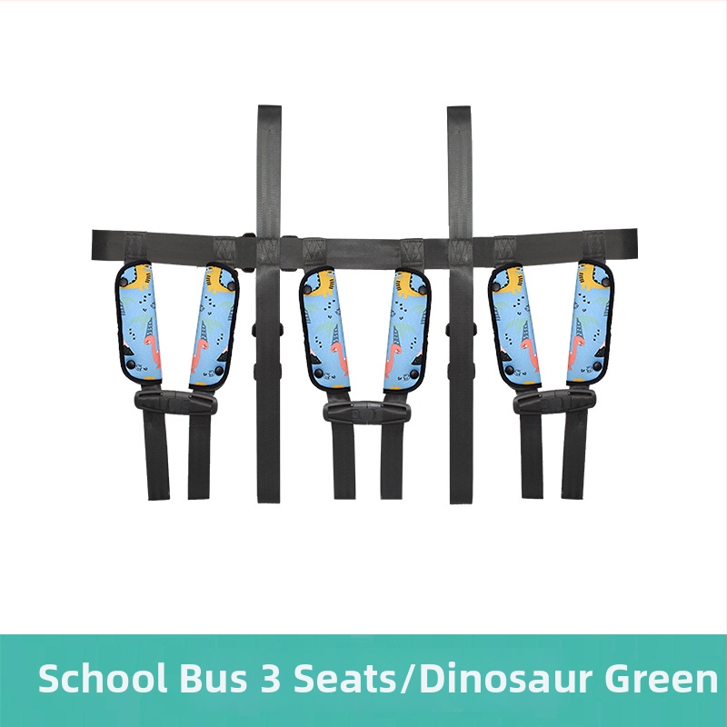 Detská cestovná vesta s doplnkovým bezpečnostným pásom pre auto, autobus a školský autobus; Materiál: zinková zliatina + polyesterové vlákno; Vhodná hmotnosť: 11–32 kg; Hmotnosť: 0,4 kg