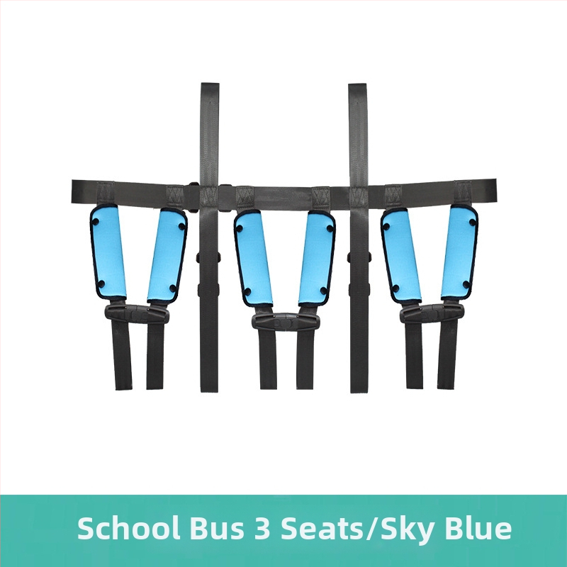 Detská cestovná vesta s doplnkovým bezpečnostným pásom pre auto, autobus a školský autobus; Materiál: zinková zliatina + polyesterové vlákno; Vhodná hmotnosť: 11–32 kg; Hmotnosť: 0,4 kg