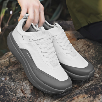 Pánske turistické topánky - horný Mesh+TPU, podrážka MD+Rubber, stielka EVA, šnúrkové zapínanie, stredná výška päty 3-5 cm