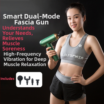 Električni masažni pištolj s vibračnim masažnim režimom za cijelo tijelo, USB i napajanje iz mreže, preko 8 sati rada, 26W, 220V