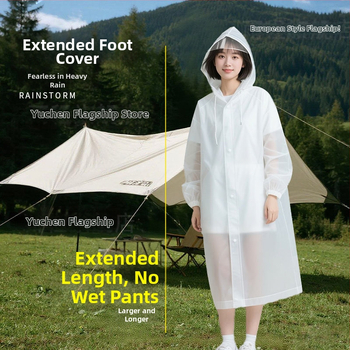 Celotelové pončo do dažďa z EVA materiálu, vodotesná vrstva z PE lepidla, 100 g, pre dospelú osobu