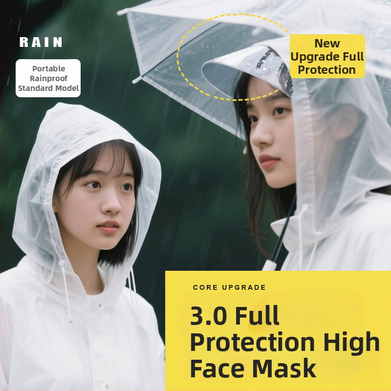 Celotelové pončo do dažďa z EVA materiálu, vodotesná vrstva z PE lepidla, 100 g, pre dospelú osobu