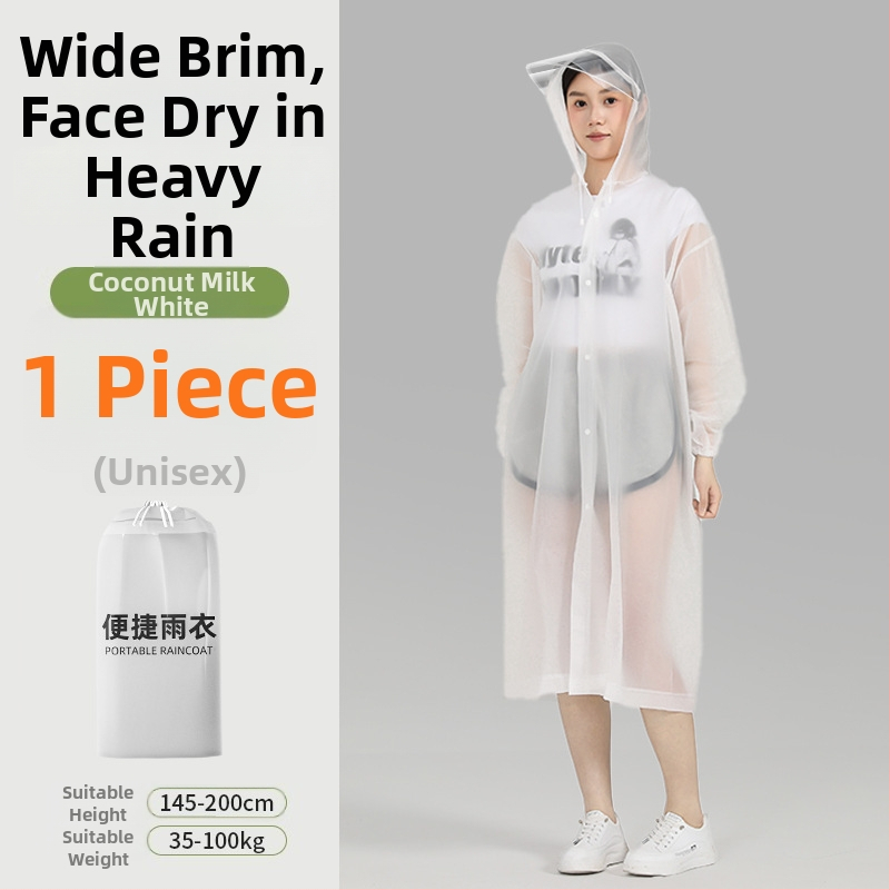 Celotelové pončo do dažďa z EVA materiálu, vodotesná vrstva z PE lepidla, 100 g, pre dospelú osobu