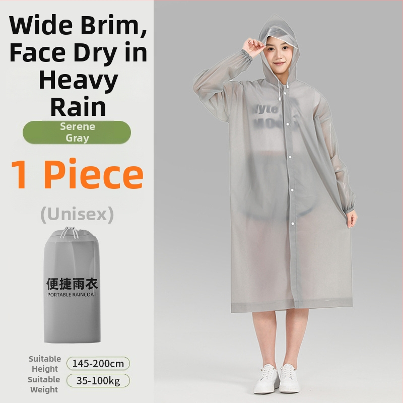 Celotelové pončo do dažďa z EVA materiálu, vodotesná vrstva z PE lepidla, 100 g, pre dospelú osobu