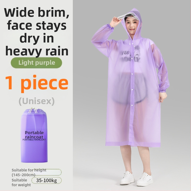 Celotelové pončo do dažďa z EVA materiálu, vodotesná vrstva z PE lepidla, 100 g, pre dospelú osobu