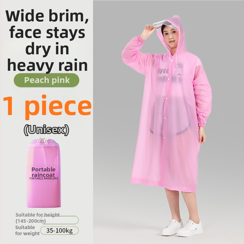 Celotelové pončo do dažďa z EVA materiálu, vodotesná vrstva z PE lepidla, 100 g, pre dospelú osobu