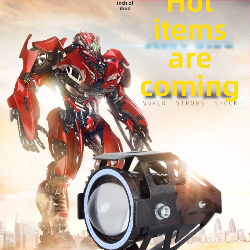 LED reflektor motocyklový, 12V-80V, vonkajší záblesk, laserový kanón U7/U5