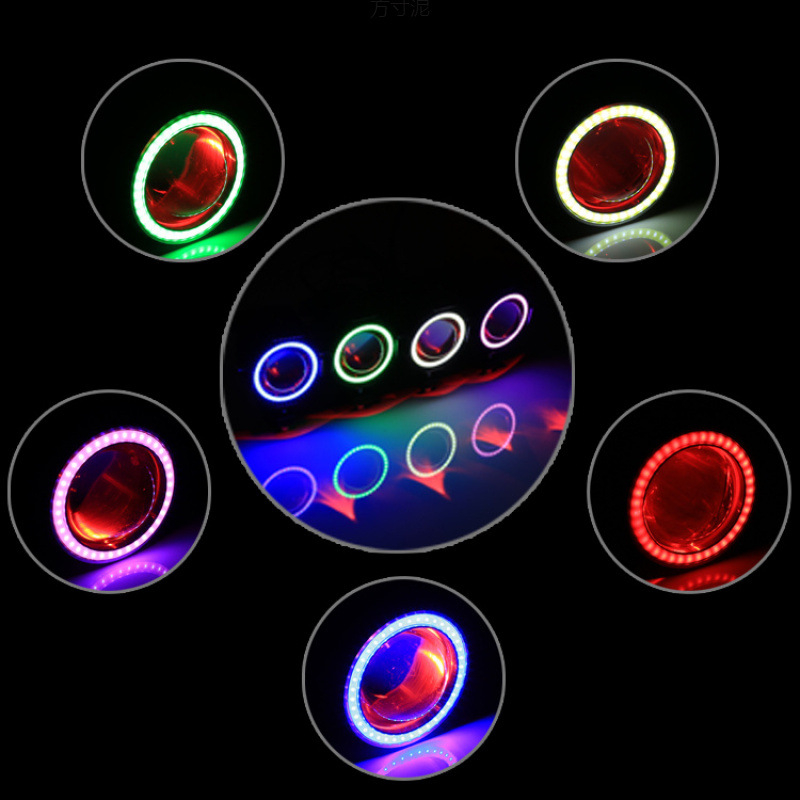 LED reflektor motocyklový, 12V-80V, vonkajší záblesk, laserový kanón U7/U5