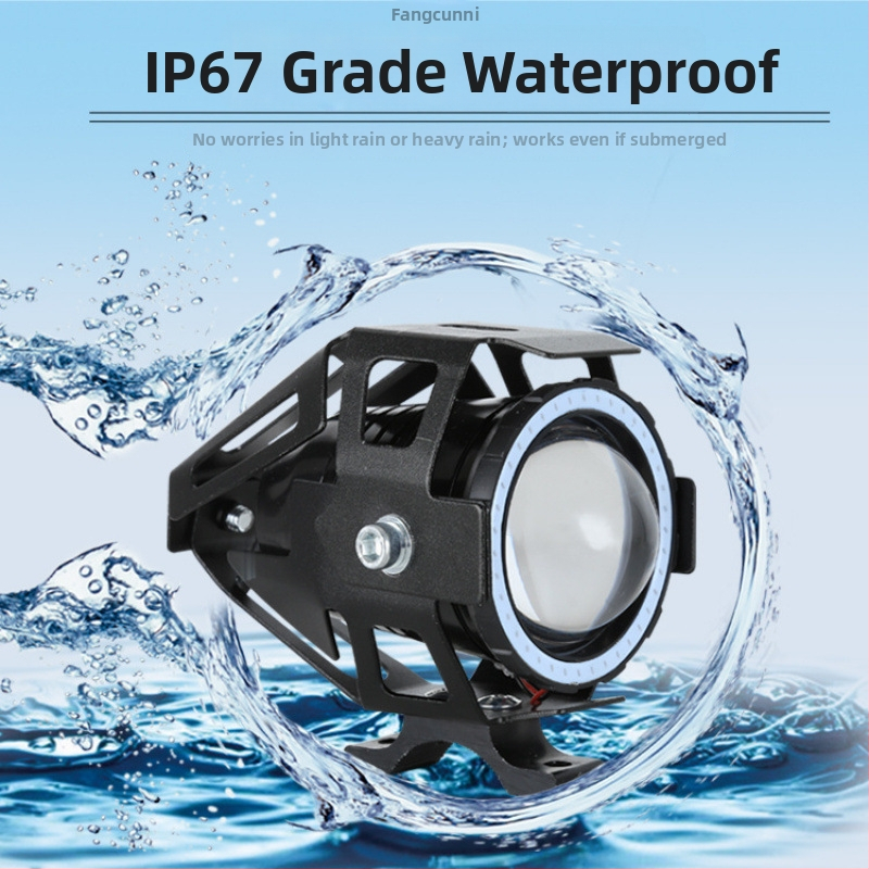 LED reflektor motocyklový, 12V-80V, vonkajší záblesk, laserový kanón U7/U5