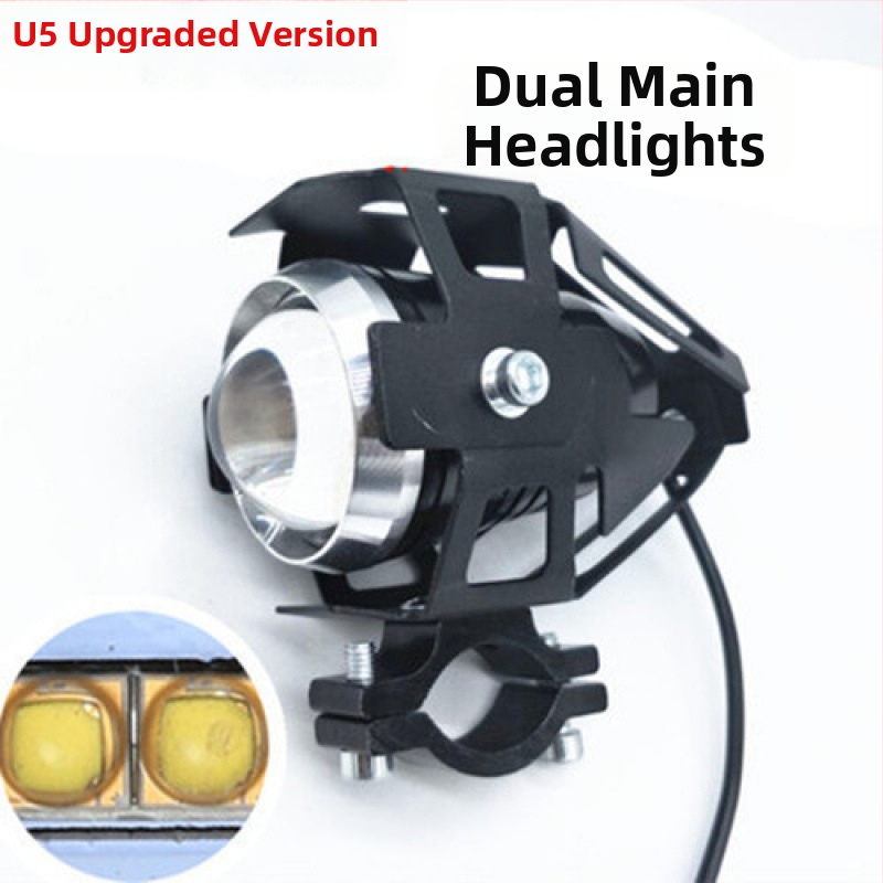 LED reflektor motocyklový, 12V-80V, vonkajší záblesk, laserový kanón U7/U5