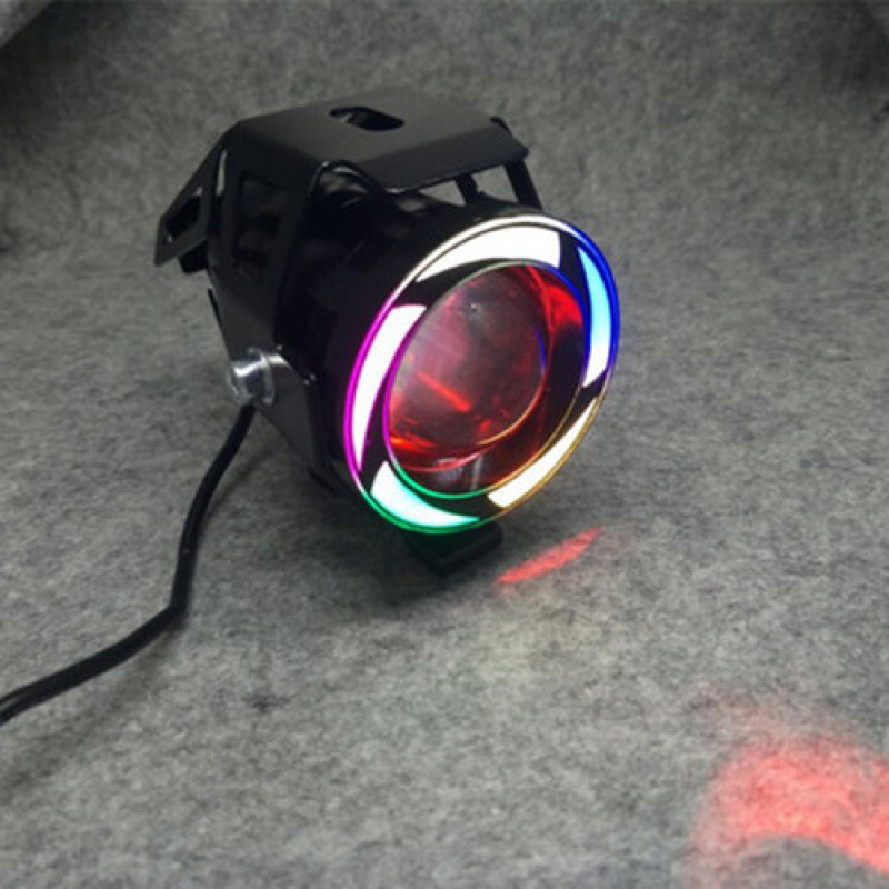 LED reflektor motocyklový, 12V-80V, vonkajší záblesk, laserový kanón U7/U5