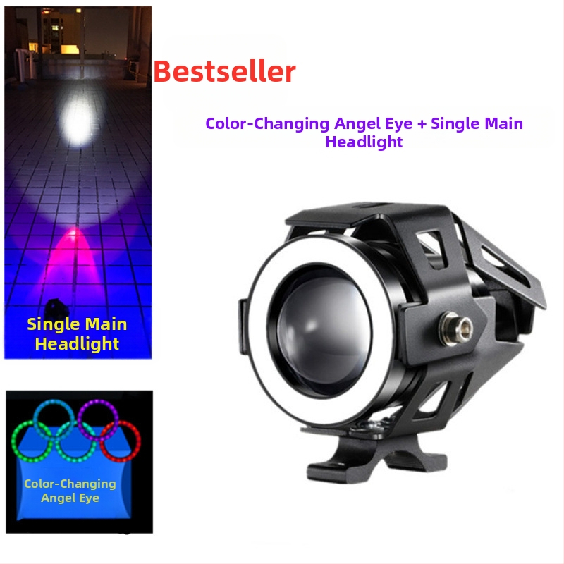 LED reflektor motocyklový, 12V-80V, vonkajší záblesk, laserový kanón U7/U5