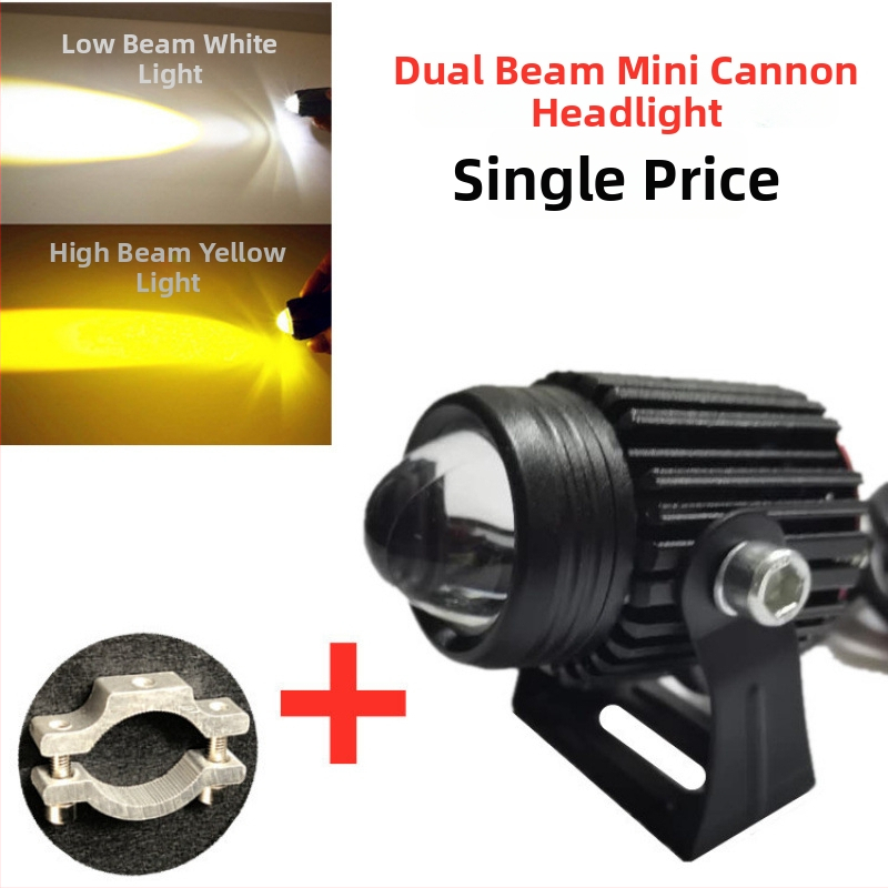 LED reflektor motocyklový, 12V-80V, vonkajší záblesk, laserový kanón U7/U5