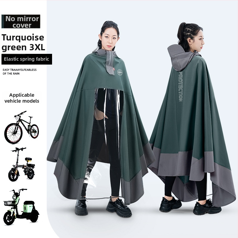 Jednodielne dažďové pončo pre dospelých na motocykel, hrubá tkanina Pongee, priedušná, jednorazová