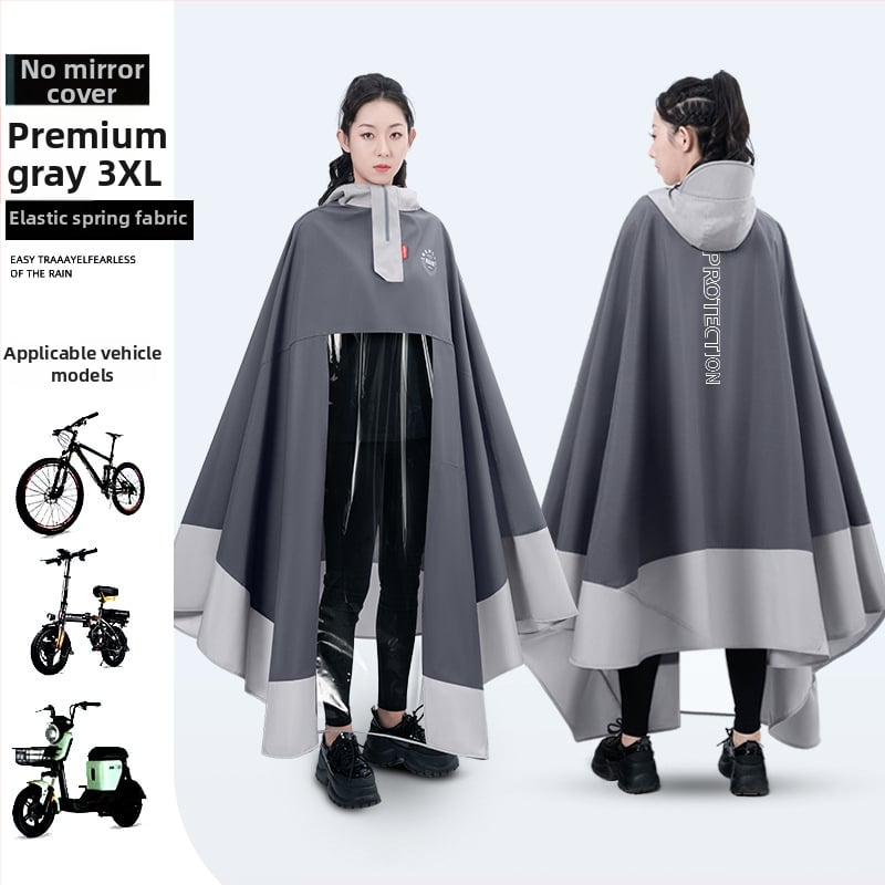 Jednodielne dažďové pončo pre dospelých na motocykel, hrubá tkanina Pongee, priedušná, jednorazová