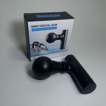 Mini masážny prístroj na fascia s jednou hlavou, tri rýchlosti nastaviteľné, ABS kryt, nabíjateľný, prenosný
