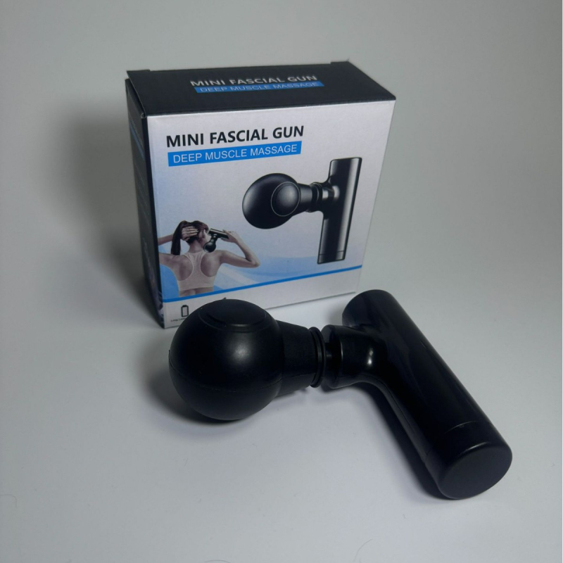 Mini masážny prístroj na fascia s jednou hlavou, tri rýchlosti nastaviteľné, ABS kryt, nabíjateľný, prenosný