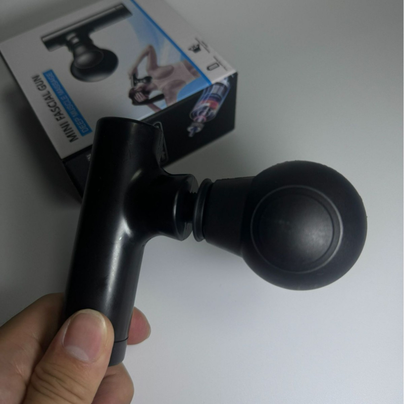 Mini masážny prístroj na fascia s jednou hlavou, tri rýchlosti nastaviteľné, ABS kryt, nabíjateľný, prenosný