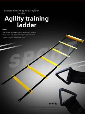 Fixná agility rebrík pre deti — tréning krokov a rýchlosti, PP materiál, pomôcka na tréning futbalu a basketbalu