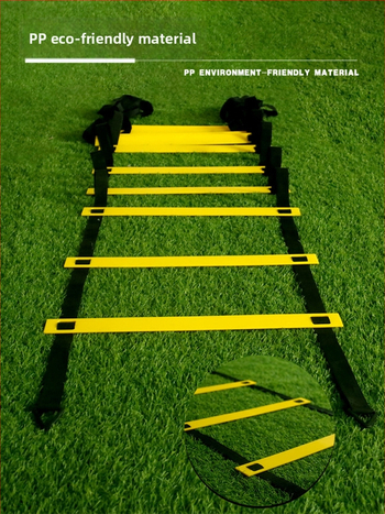 Fixná agility rebrík pre deti — tréning krokov a rýchlosti, PP materiál, pomôcka na tréning futbalu a basketbalu