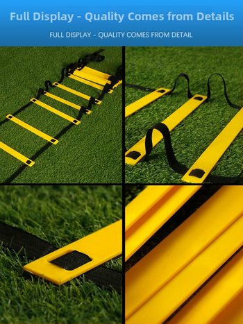 Fixná agility rebrík pre deti — tréning krokov a rýchlosti, PP materiál, pomôcka na tréning futbalu a basketbalu