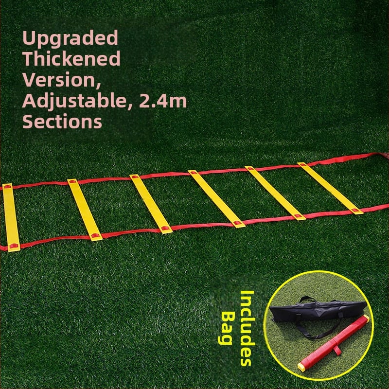Fixná agility rebrík pre deti — tréning krokov a rýchlosti, PP materiál, pomôcka na tréning futbalu a basketbalu