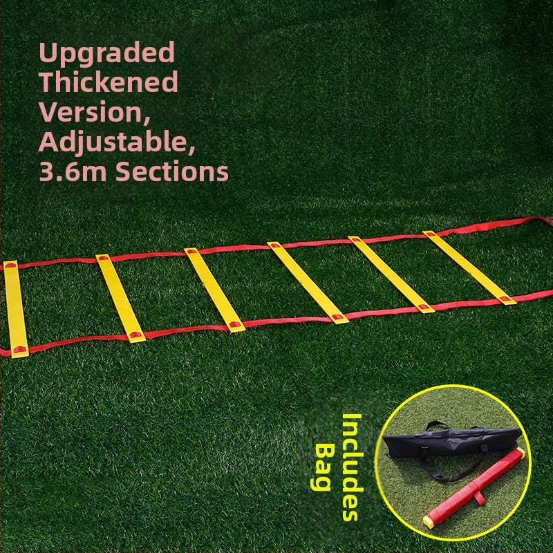 Fixná agility rebrík pre deti — tréning krokov a rýchlosti, PP materiál, pomôcka na tréning futbalu a basketbalu