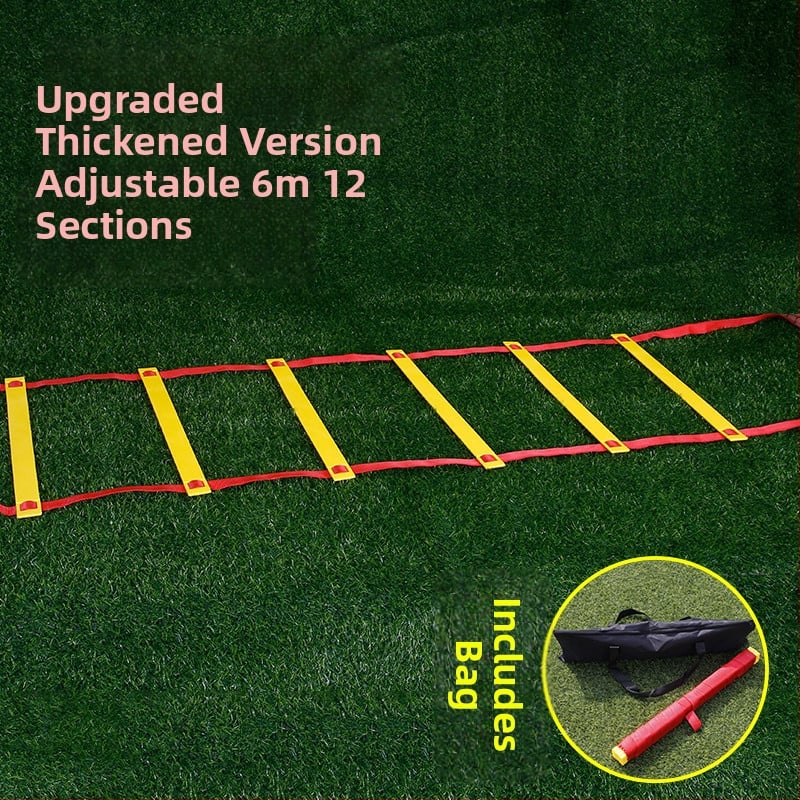 Fixná agility rebrík pre deti — tréning krokov a rýchlosti, PP materiál, pomôcka na tréning futbalu a basketbalu