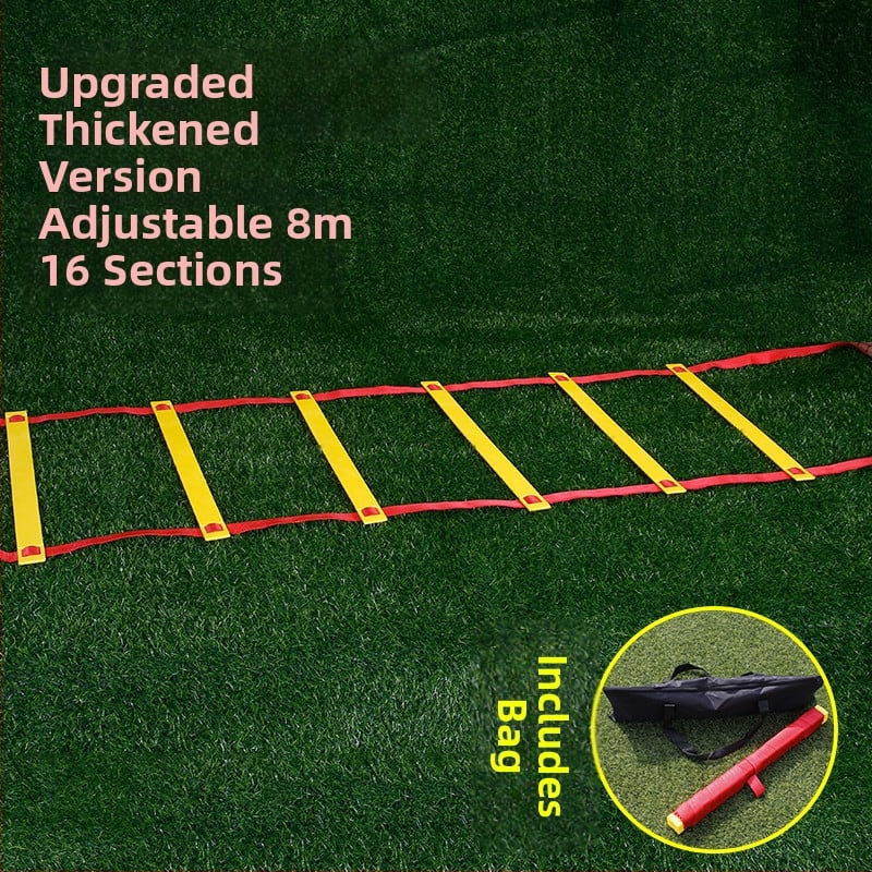Fixná agility rebrík pre deti — tréning krokov a rýchlosti, PP materiál, pomôcka na tréning futbalu a basketbalu