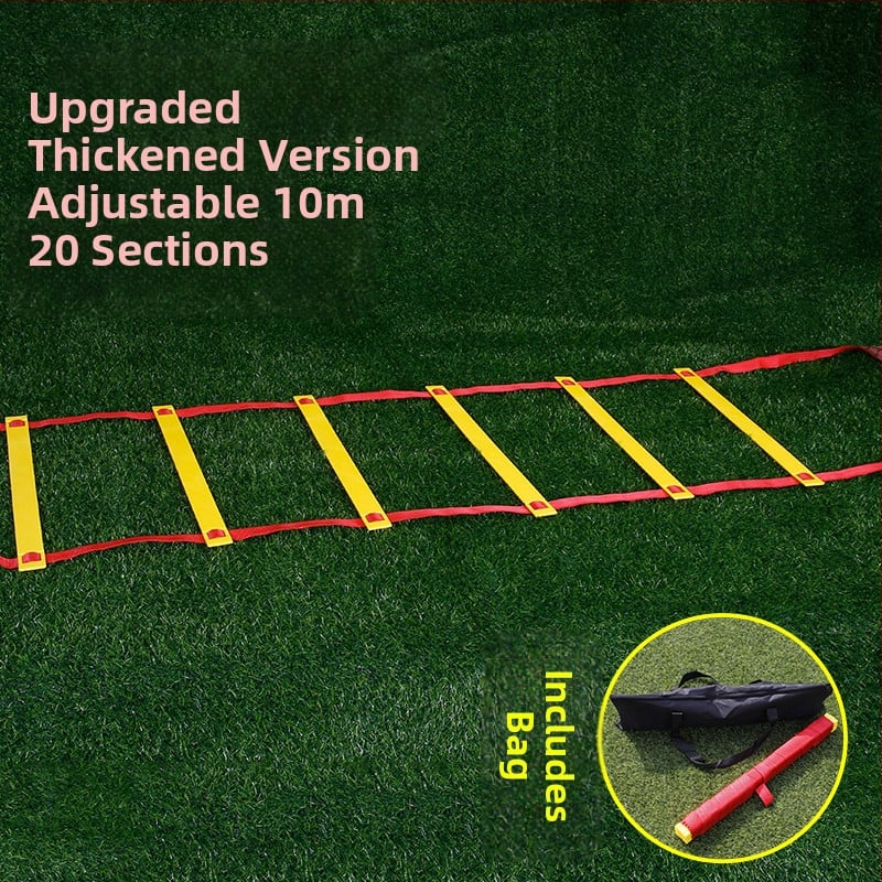 Fixná agility rebrík pre deti — tréning krokov a rýchlosti, PP materiál, pomôcka na tréning futbalu a basketbalu
