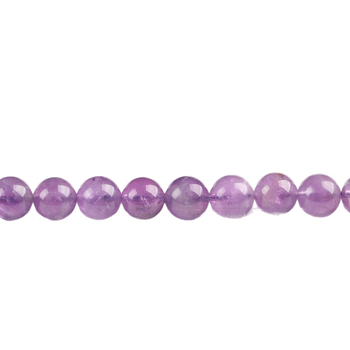 Ametystové korálky na šnúrku, leštené, okrúhle, luxusný vzhľad