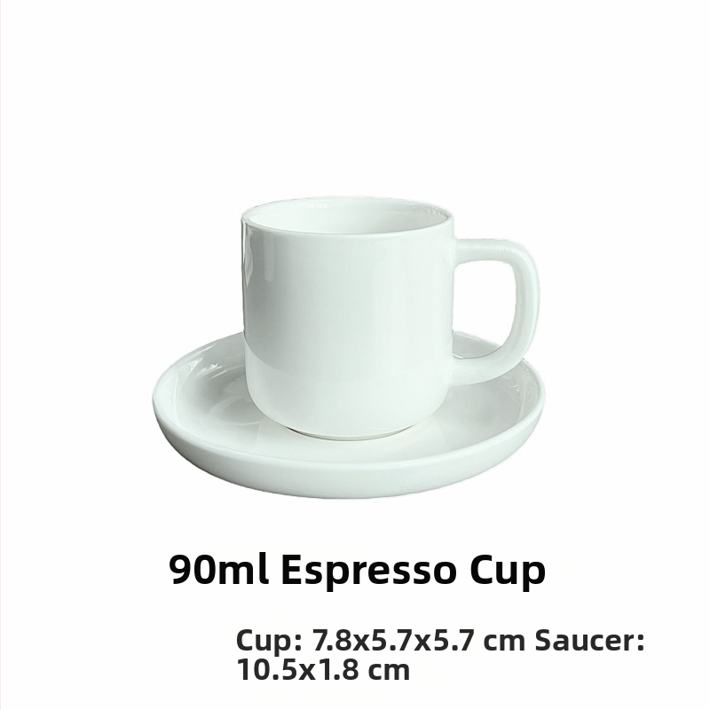 Keraminis kavos puodelių ir padėkliuko rinkinys, latte puodelis, minimalistinis stilius, namų naudojimui