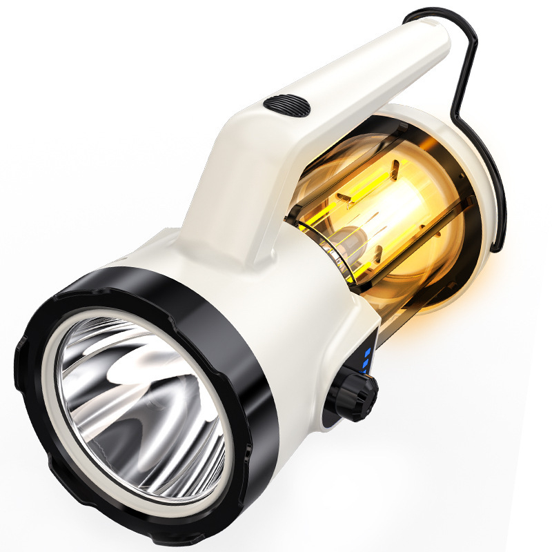 LED prijenosni reflektor za kampiranje – USB napajanje, 3600mAh, ABS kućište, doseg 200–500 m