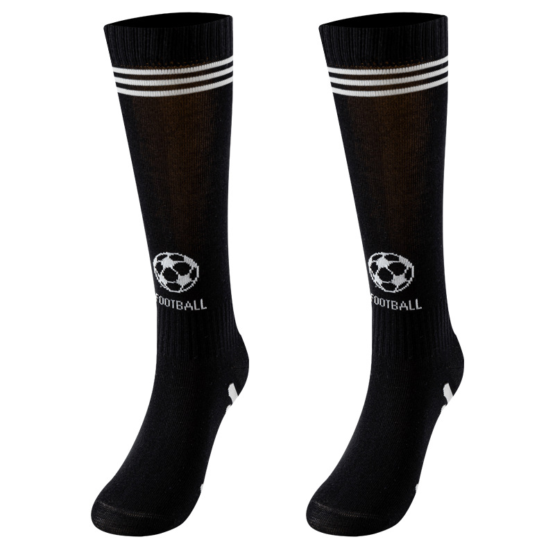 Детски футболни чорапи за момчета с дълги тръби, антихлъзгащи, дишащи и абсорбиращи изпотяване, жакардова плетка, 73% памук, един размер, за деца над 8 години