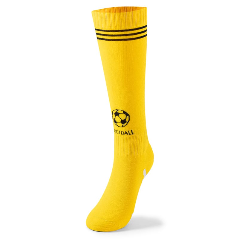 Детски футболни чорапи за момчета с дълги тръби, антихлъзгащи, дишащи и абсорбиращи изпотяване, жакардова плетка, 73% памук, един размер, за деца над 8 години