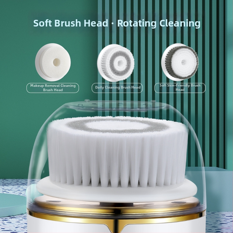 Elektriline näopuhastusbürs - veekindel, laaditav, vibreeriv, mitmekülgne (pika tööea akuga)