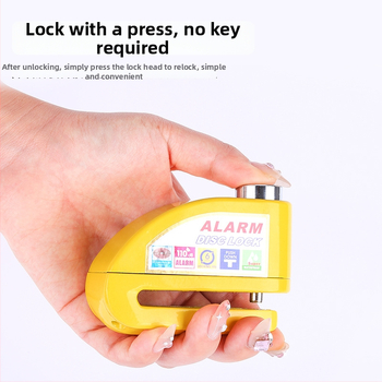 Велосипедна дискова брава със аларма — модел 9698, алуминиева сплав, тегло 251 г, марка Kuyue/YUUISD, възможност за персонализиране на поръчката