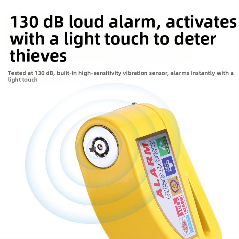 Velosipēdu diska bremžu bloķētājs ar signālu — modelis 9698, materiāls alumīnija sakausējums, svars 251 g, zīmols Kuyue/YUUISD, ražošanas pielāgošana pieejama