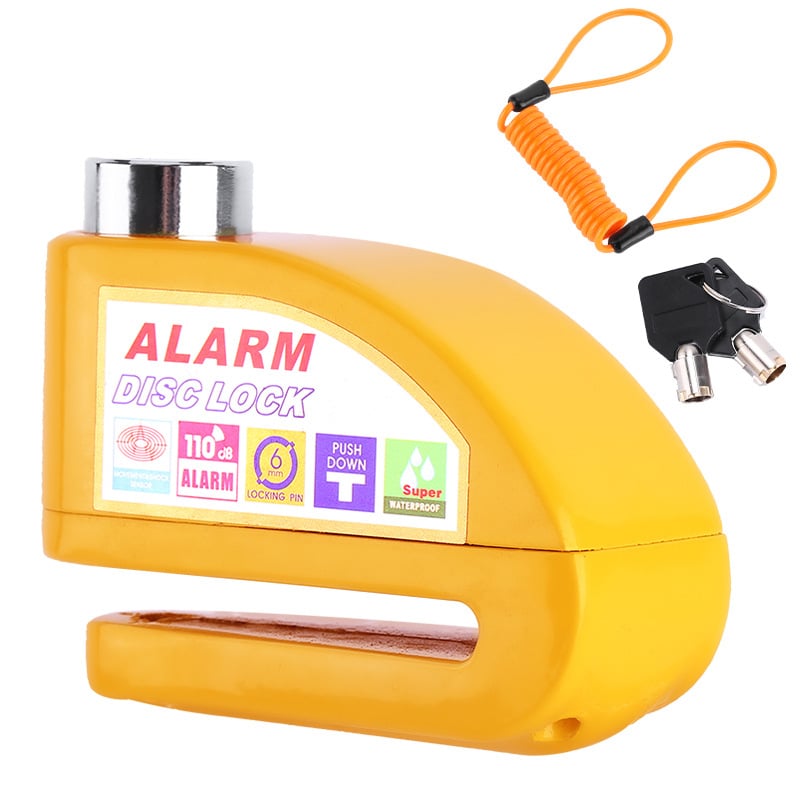 Велосипедна дискова брава със аларма — модел 9698, алуминиева сплав, тегло 251 г, марка Kuyue/YUUISD, възможност за персонализиране на поръчката