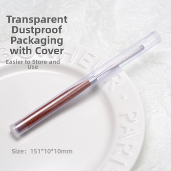 Japonský štýl manikúry – nástroj na miešanie farieb géllaku, drevená rukoväť, 1 ks, krátka rukoväť, ultra tenký plochý hrot, ohybný