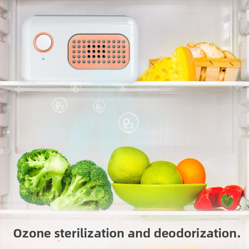 Ozónový čistič vzduchu na odstraňovanie zápachu a sterilizáciu — do priestorov do 10 m², batériové napájanie, tichý chod (<36 dB), ovládanie tlačidlom